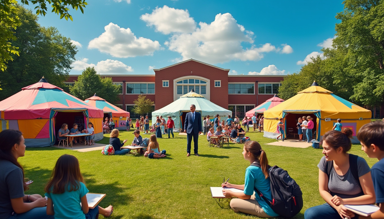 découvrez comment une école innovante a pris le risque d'installer des yourtes pour ses cours sans autorisation, provoquant la réaction rapide de la ville. ce cas soulève des questions sur l'éducation alternative et les réglementations en vigueur.