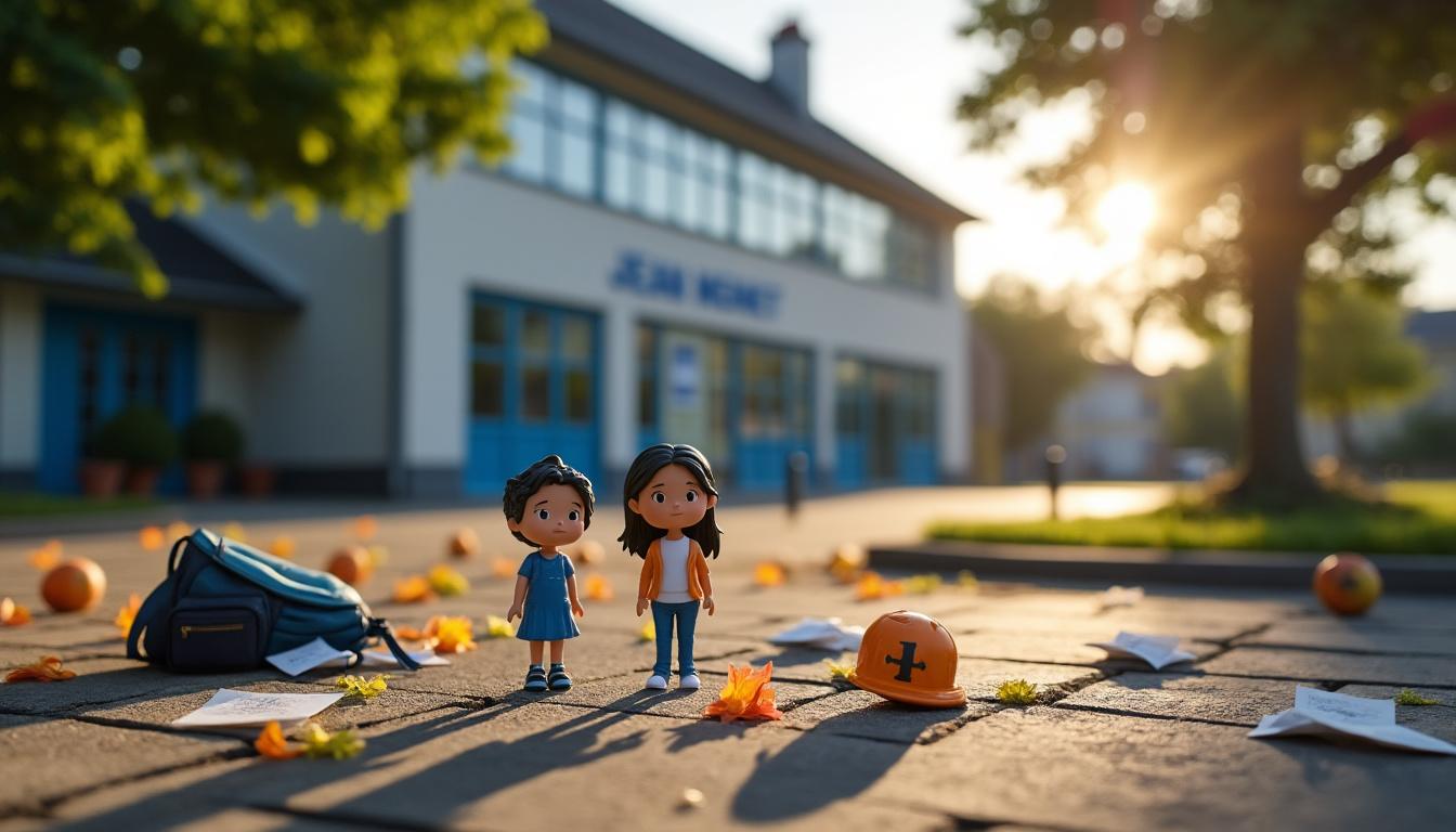 découvrez la situation alarmante autour de l'école jean monnet à quimper, où les figurines dédiées à la sécurité des enfants sont victimes de dégradations. un appel à la sensibilisation pour protéger notre jeunesse et préserver l'intégrité des espaces éducatifs.