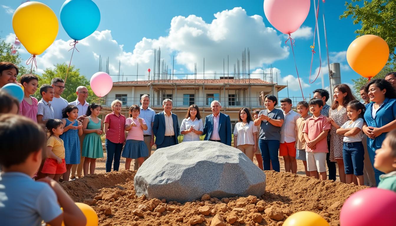 assistez à un moment historique avec la pose solennelle de la première pierre de la nouvelle école maternelle, symbole d'un engagement fort pour l'éducation et le développement des jeunes enfants dans notre communauté. découvrez les ambitions et les projets qui accompagneront la construction de cet établissement moderne.