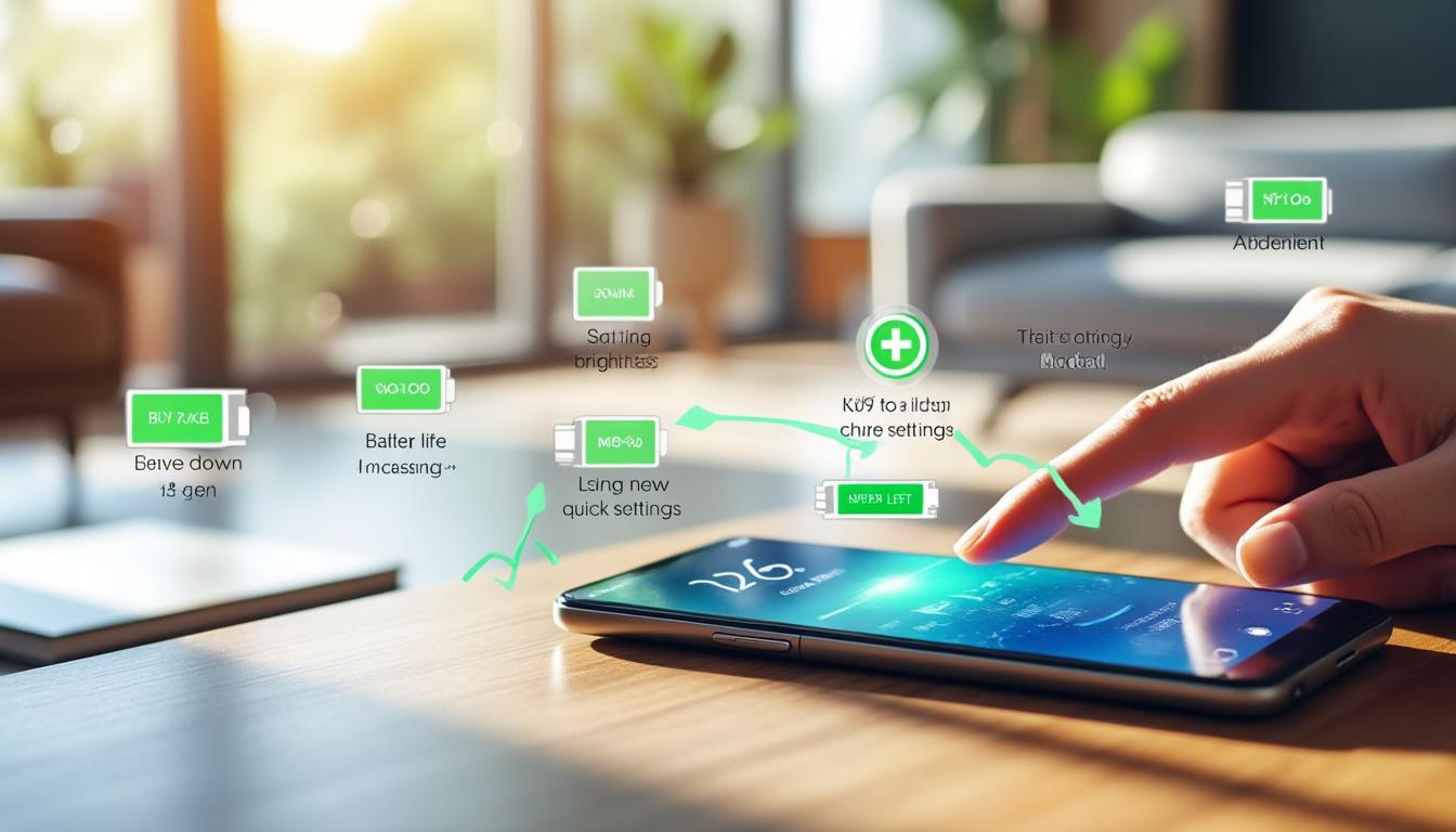 découvrez 6 gestes simples à activer sur votre smartphone android pour doubler efficacement l’autonomie de votre batterie dès aujourd’hui. optimisez votre expérience mobile en suivant nos astuces faciles et rapides.