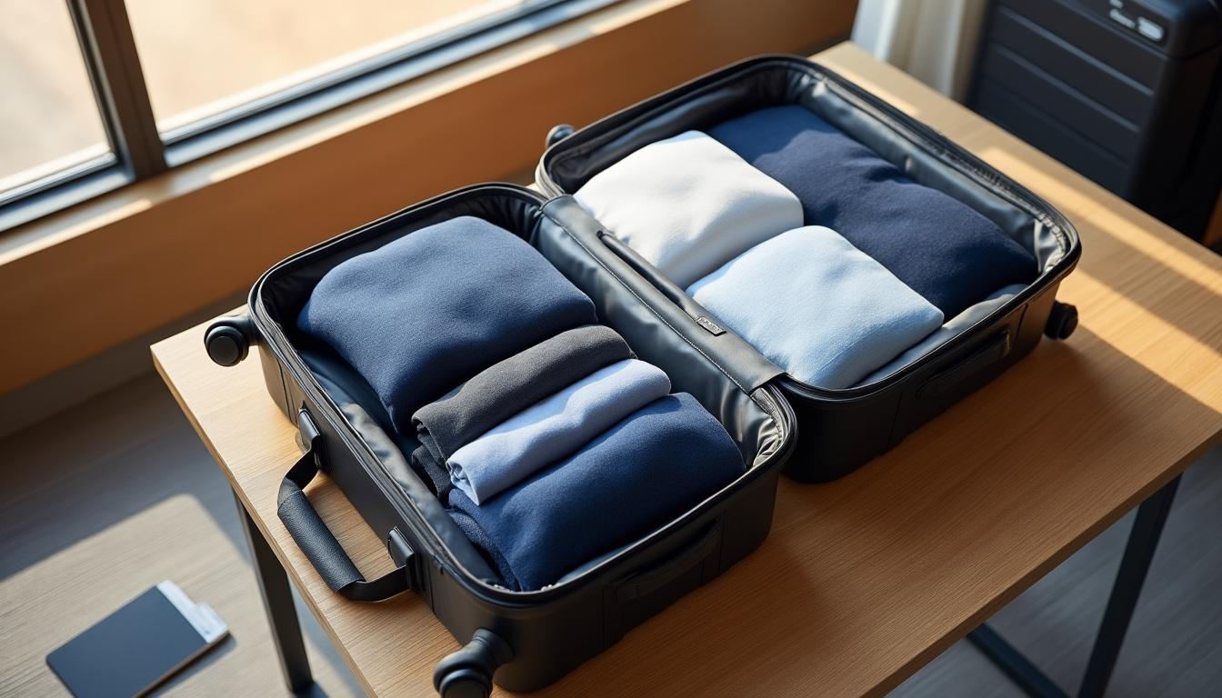 découvrez la technique de pliage ultra-plat pour vos habits et gagnez jusqu’à 30 % d’espace supplémentaire dans votre valise. optimisez chaque voyage grâce à cette astuce simple et efficace !