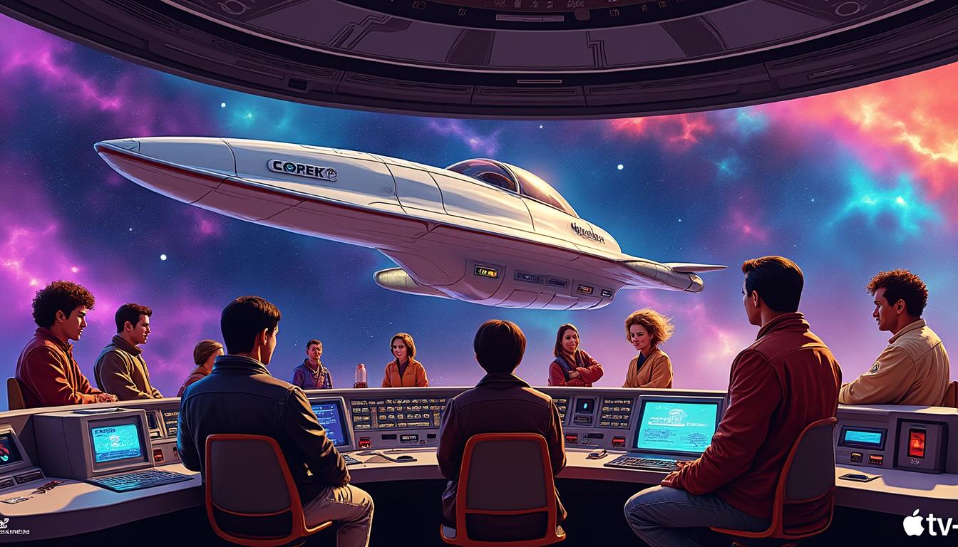 découvrez « la dernière frontière » sur apple tv+ : une série captivante au charme rétro et à l’humour fantaisiste, qui revisite les frontières du genre avec audace et originalité.