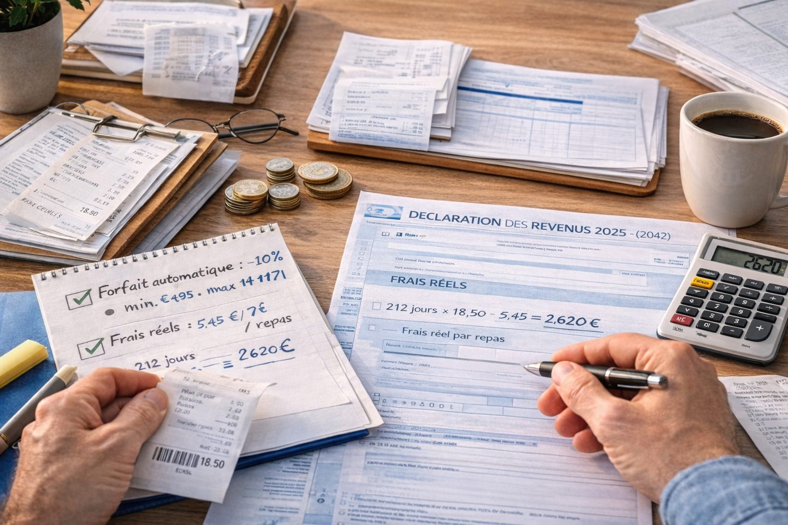 Comment déduire tes frais de repas 2025 aux impôts