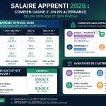 Salaire moyen en France par métier :