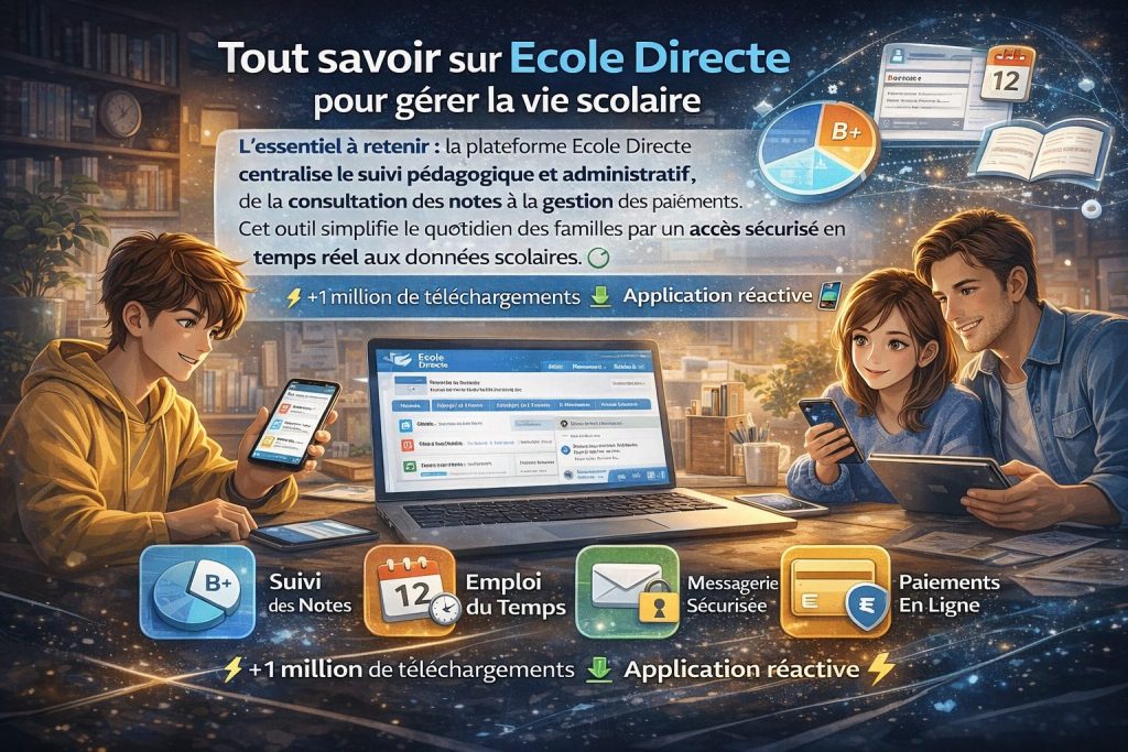 Directe Ecole Directe élève : maîtrise ton espace au quotidien